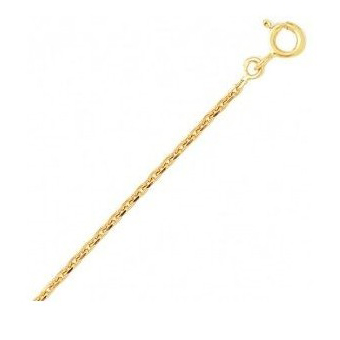 Chaine or jaune maille forçat idéale enfant